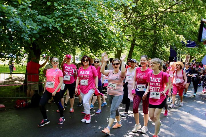 We participated in Race for Life on Saturday.