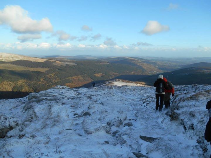 Fabulous view from Lugnaquilla over the Wicklow Mountains on Sunday afternoon!