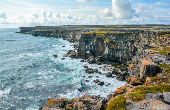 Just off mainland Ireland are the Aran Islands famed for their rugged beauty.