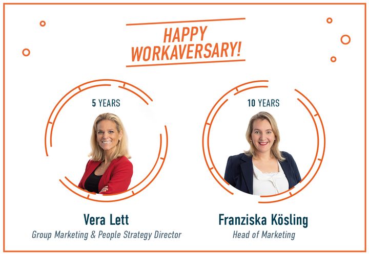 Happy Workaversary to our Vera & Franziska!