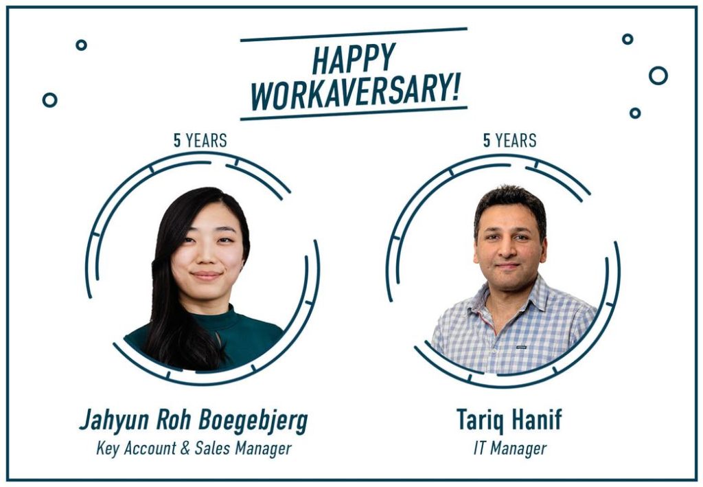 Happy Workaversary Jahyun & Tariq!