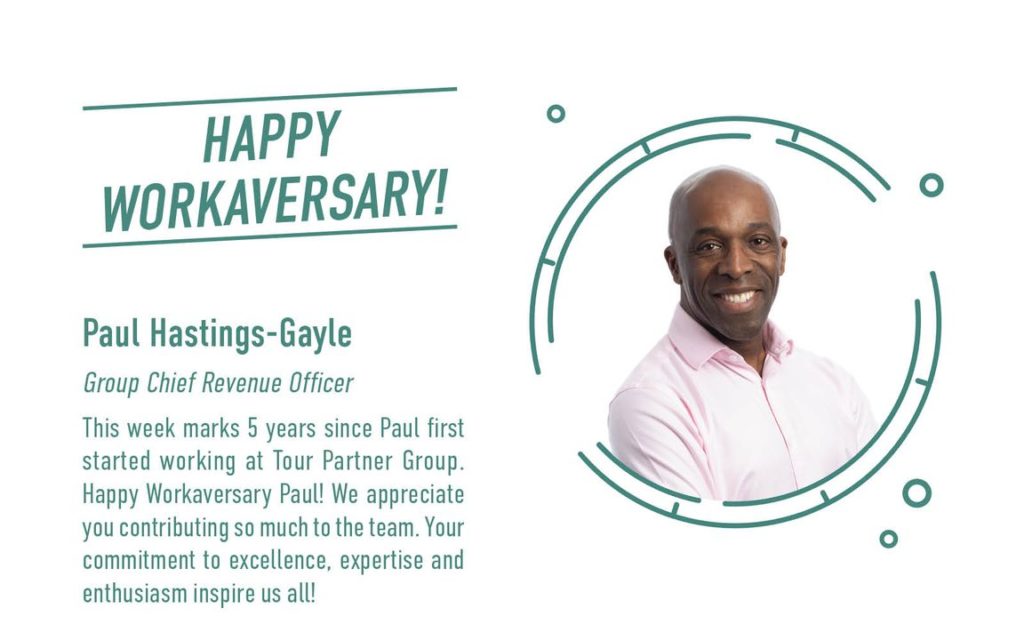 Happy Workaversary to our Group Chief Revenue Officer, Paul!