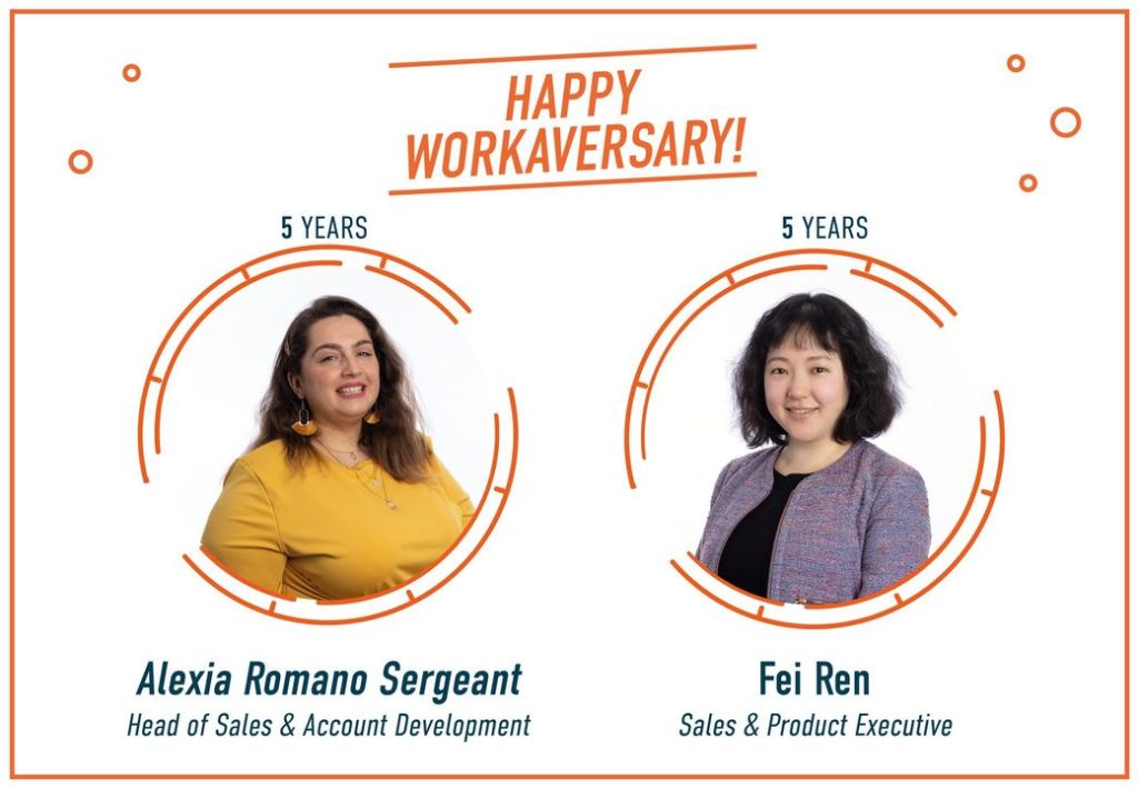 Happy Workaversary to our heroes Alexia & Fei!