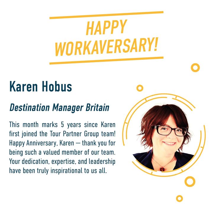 Celebrating Five Fantastic Years with Karen at Tour Partner Group!
